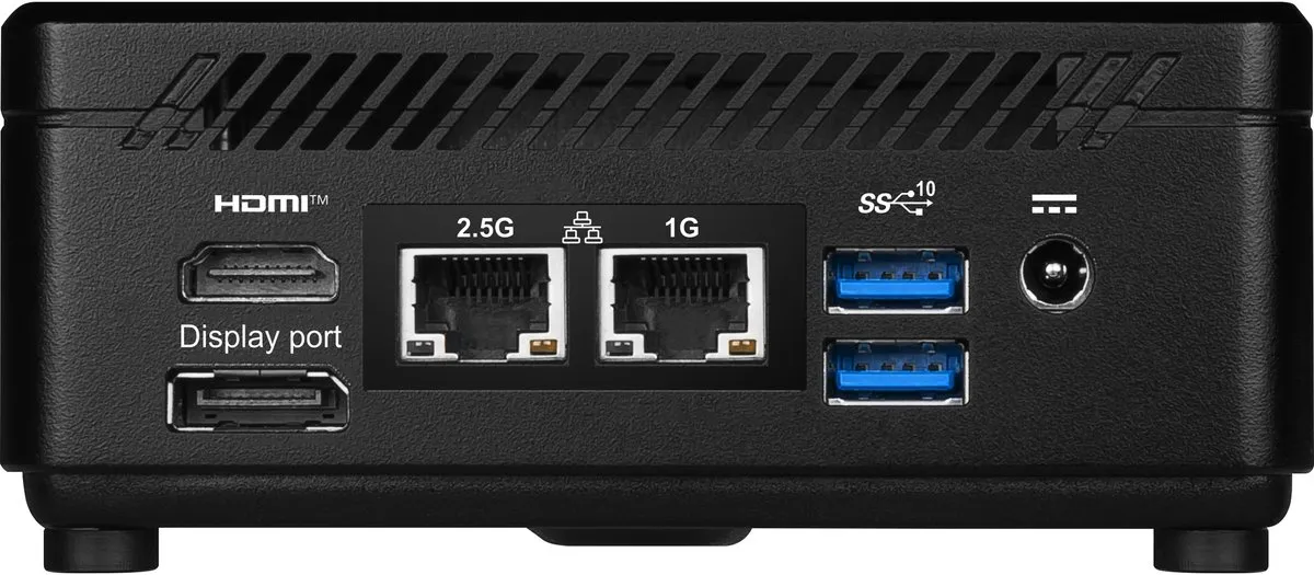MSI Cubi 5 1M-498EU Mini PC - 8GB DDR5 512GB SSD - Zwart