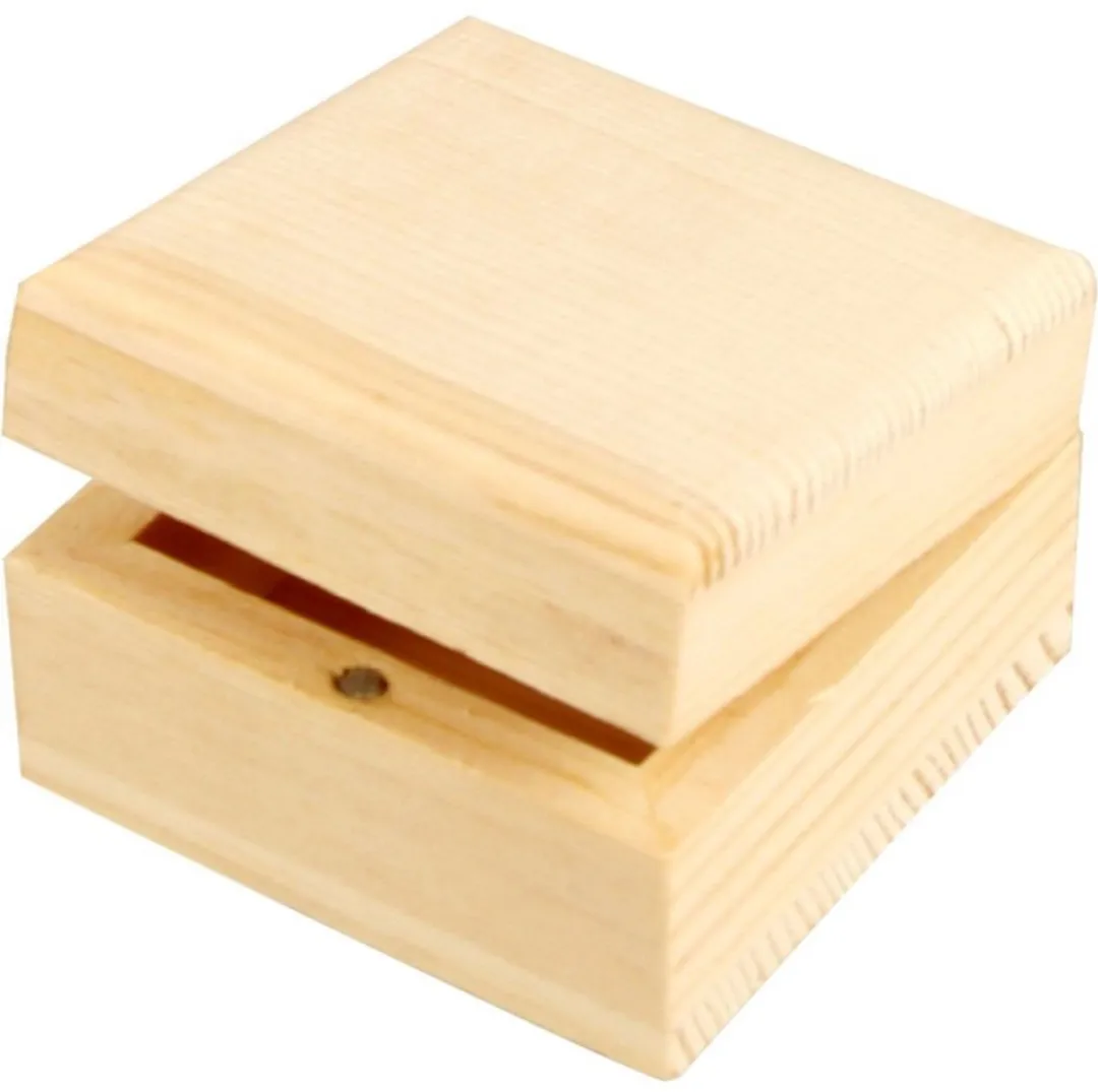 Creativ Company Houten Sieradendoos 6x6x3,5cm