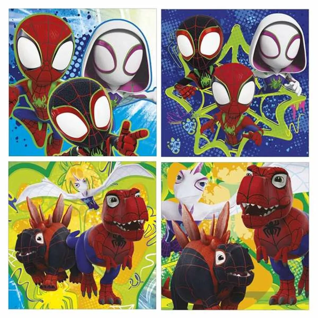 Educa Dino Spidey Puzzels - 4 Stuks