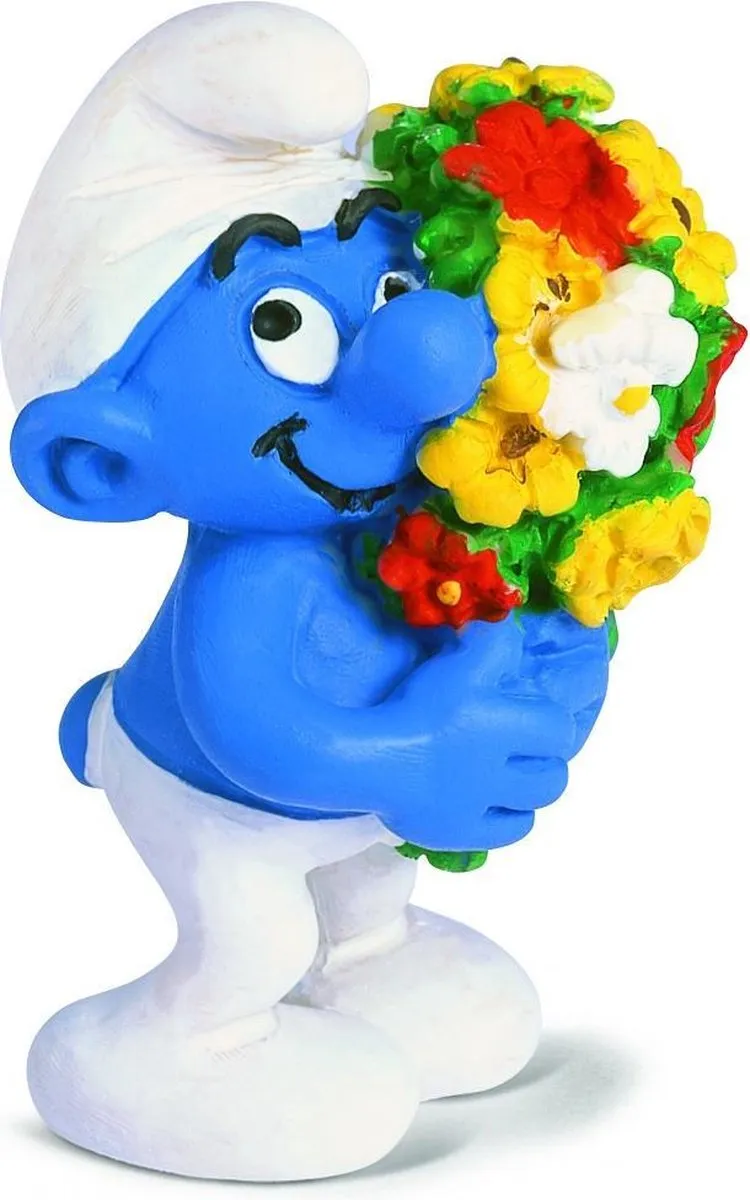 Schleich Smurf Bloementuil Speelfiguur 20469