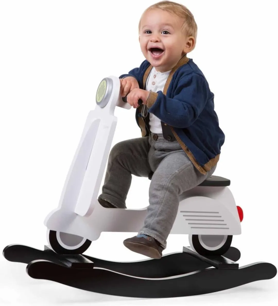 Childhome Schommel Scooter - MDF 424567 - Zwart/Wit