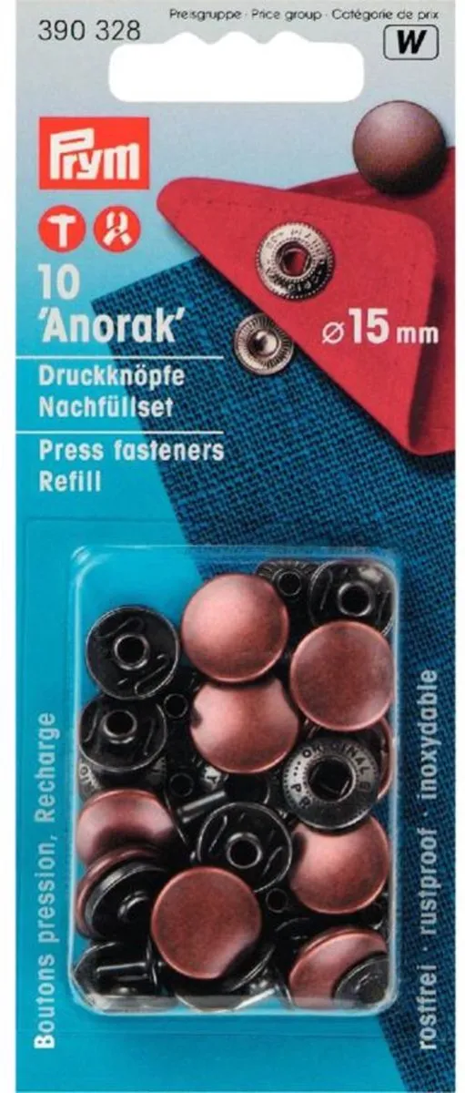 Prym Navullingen Drukknopen 15mm