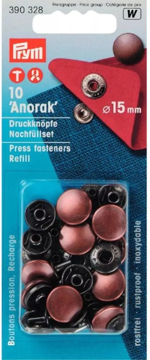 Prym Navullingen Drukknopen 15mm - 10 Stuks - afbeelding 6 van 6