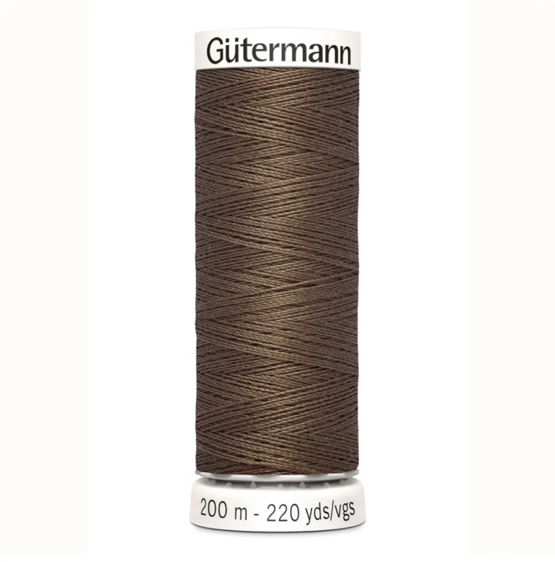 Gutermann Polyester Naaigaren 200m - Bruin