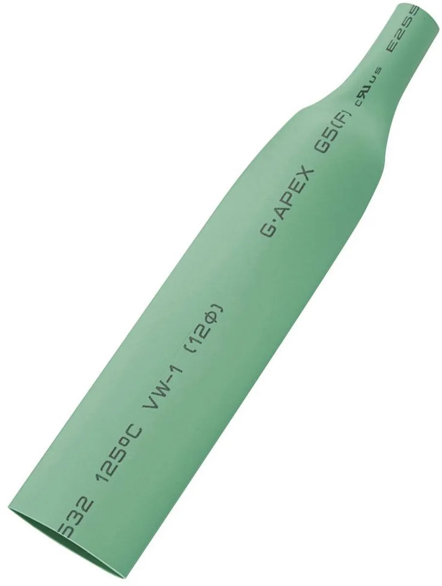 Tru Components Krimpkous Groen 25mm - 5m