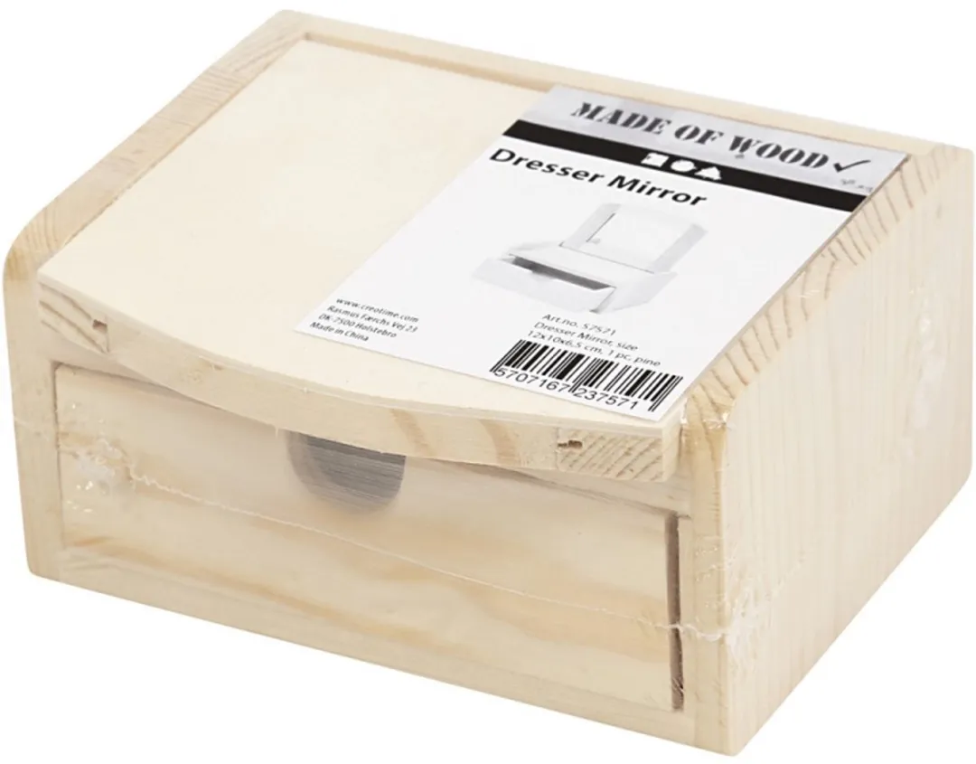 Creativ Company Houten Ladetafel 12x10x6,5cm - Blank