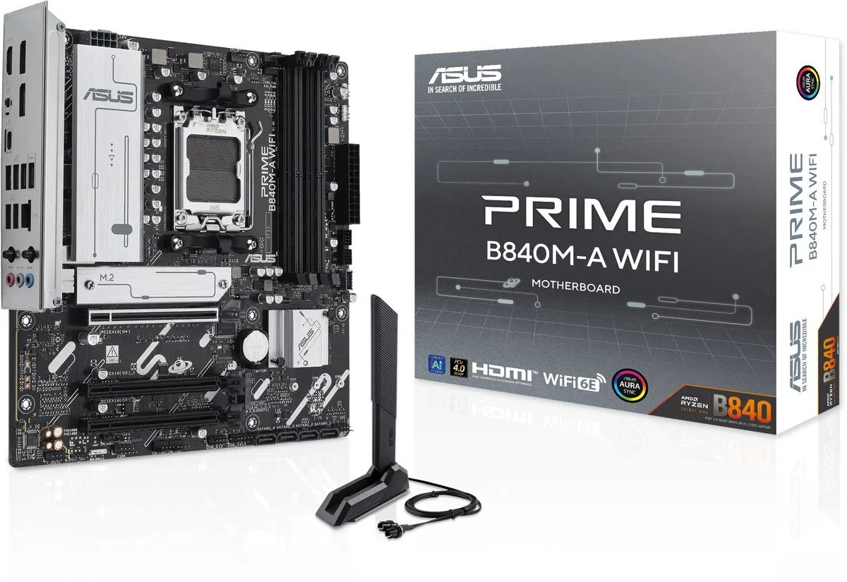 ASUS Prime B840M-A WIFI Moederbord - AM5 - microATX