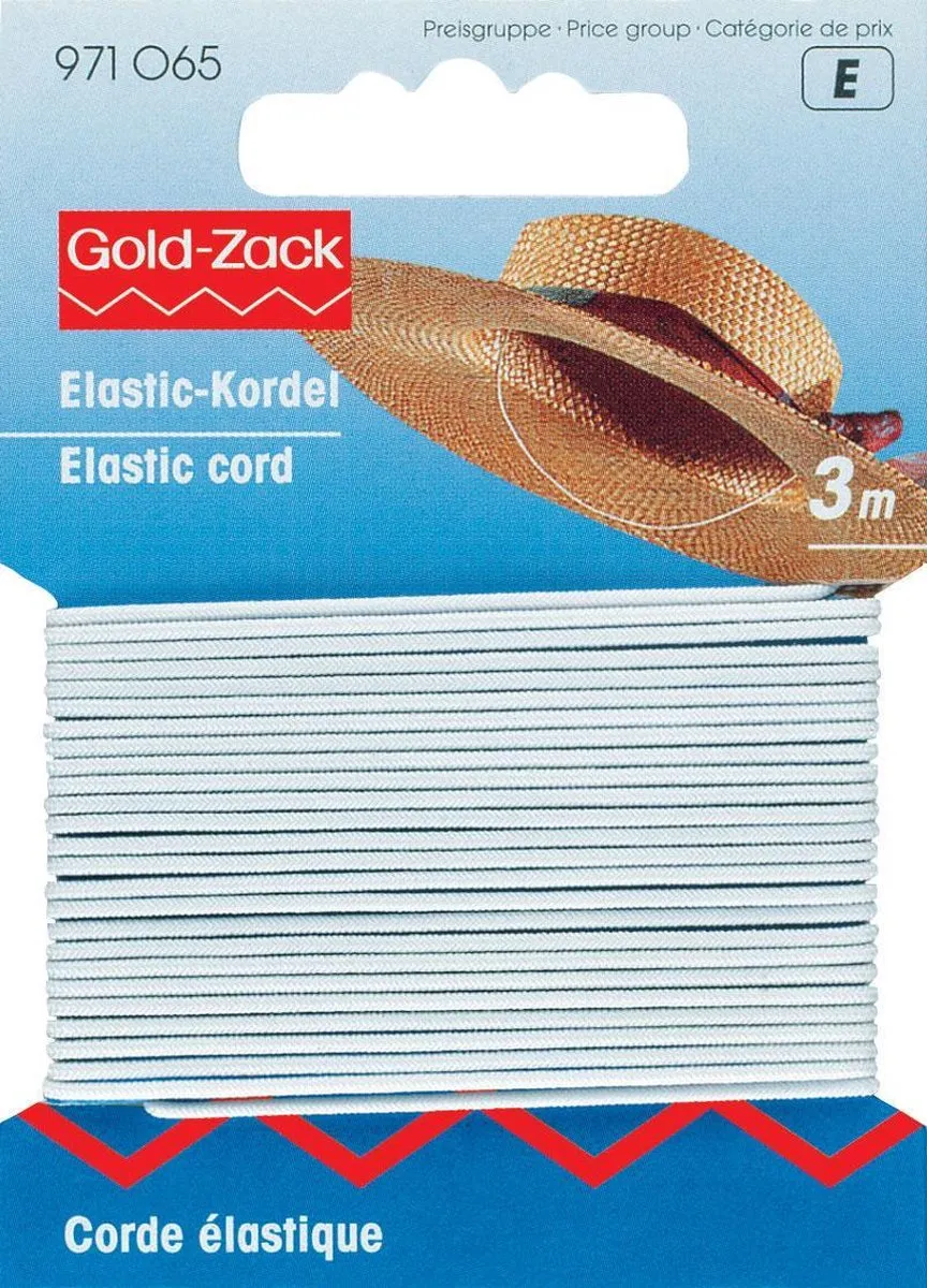 Prym Elastiek Koord 1,5mm Wit - 3m