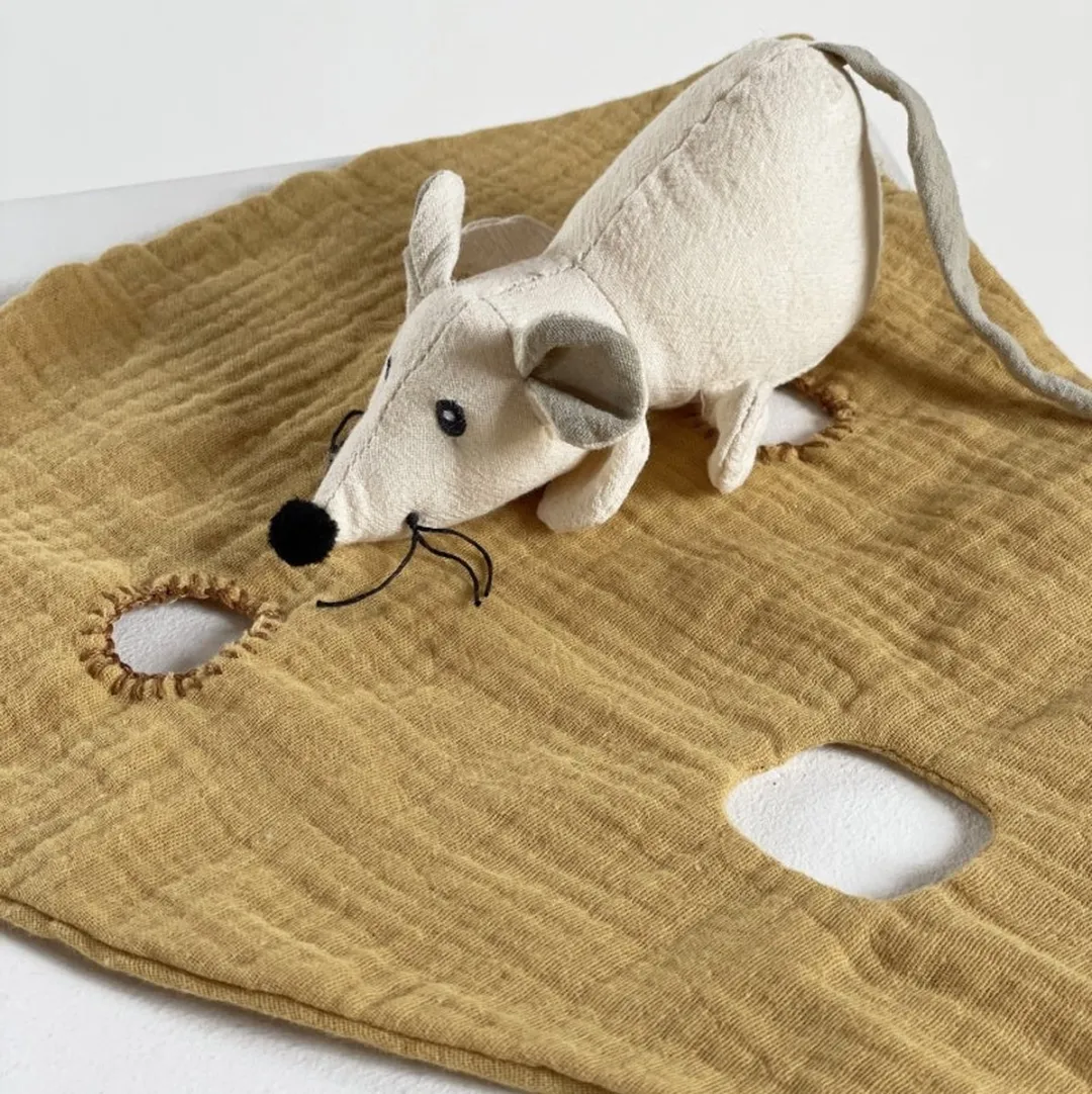 Egmont Toys Knuffeldoekje Muis - Print