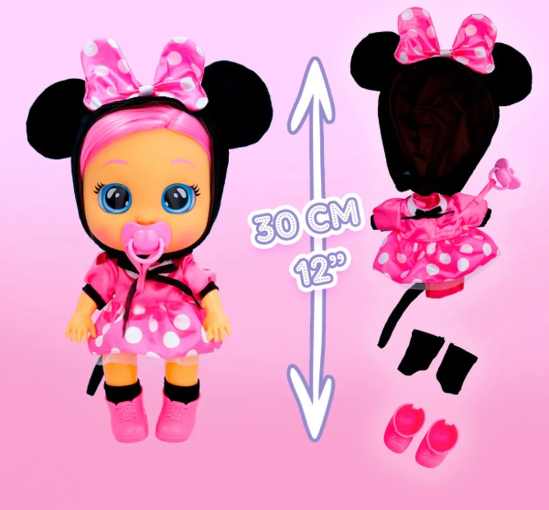 Imc Toys Cry Baby Dressy Minnie 30cm Pop - afbeelding 4 van 6