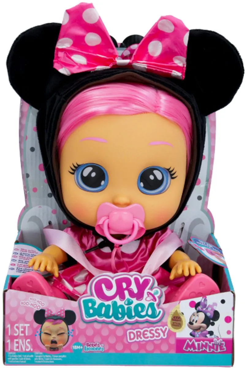Imc Toys Cry Baby Dressy Minnie 30cm Pop - afbeelding 2 van 6