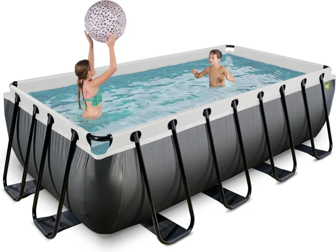 EXIT Toys Zwembad Black Leather 400x200x100cm - 7020L - Zwart
