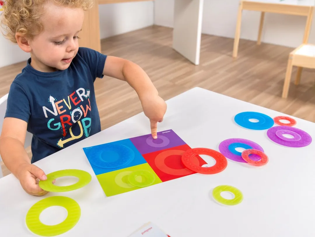 Miniland Lightpad Doorzichtig Speelgoed - Gekleurde Ringen