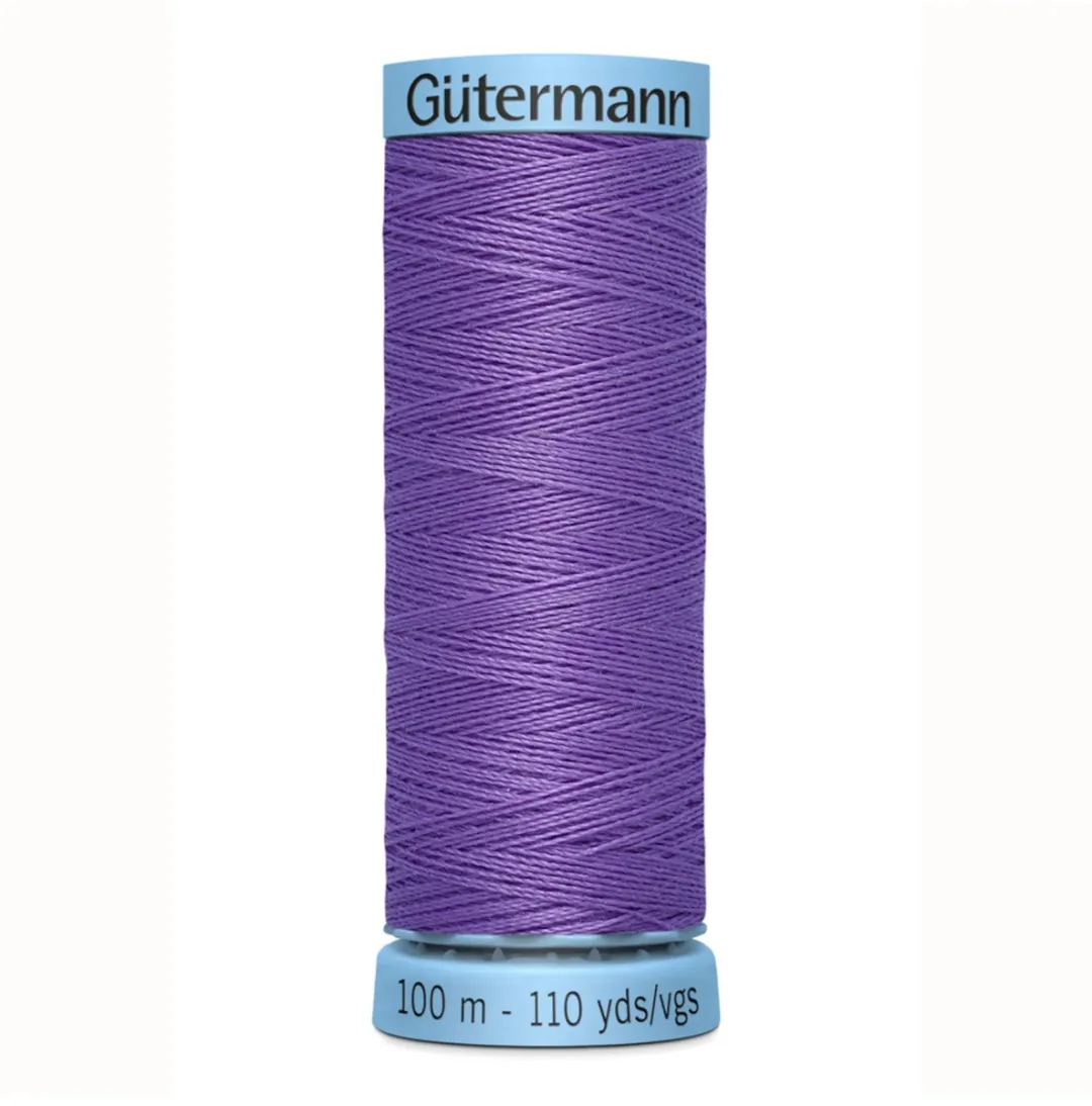 Gutermann Zijde Garen 391 - 100m - Zwart/Grijs/Wit