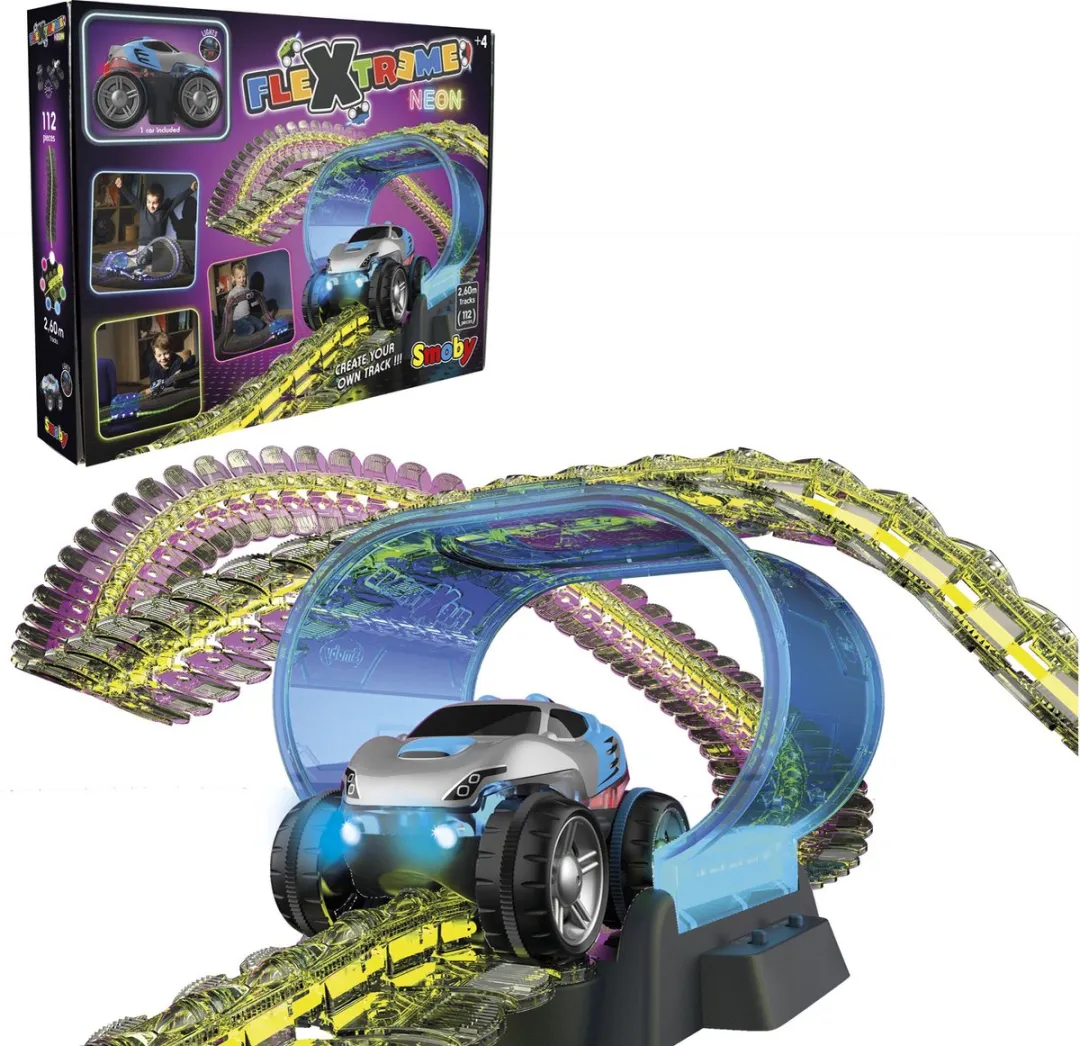 Smoby FleXtreme Racebaan Neon Set 7600180917 - Glow in the Dark
