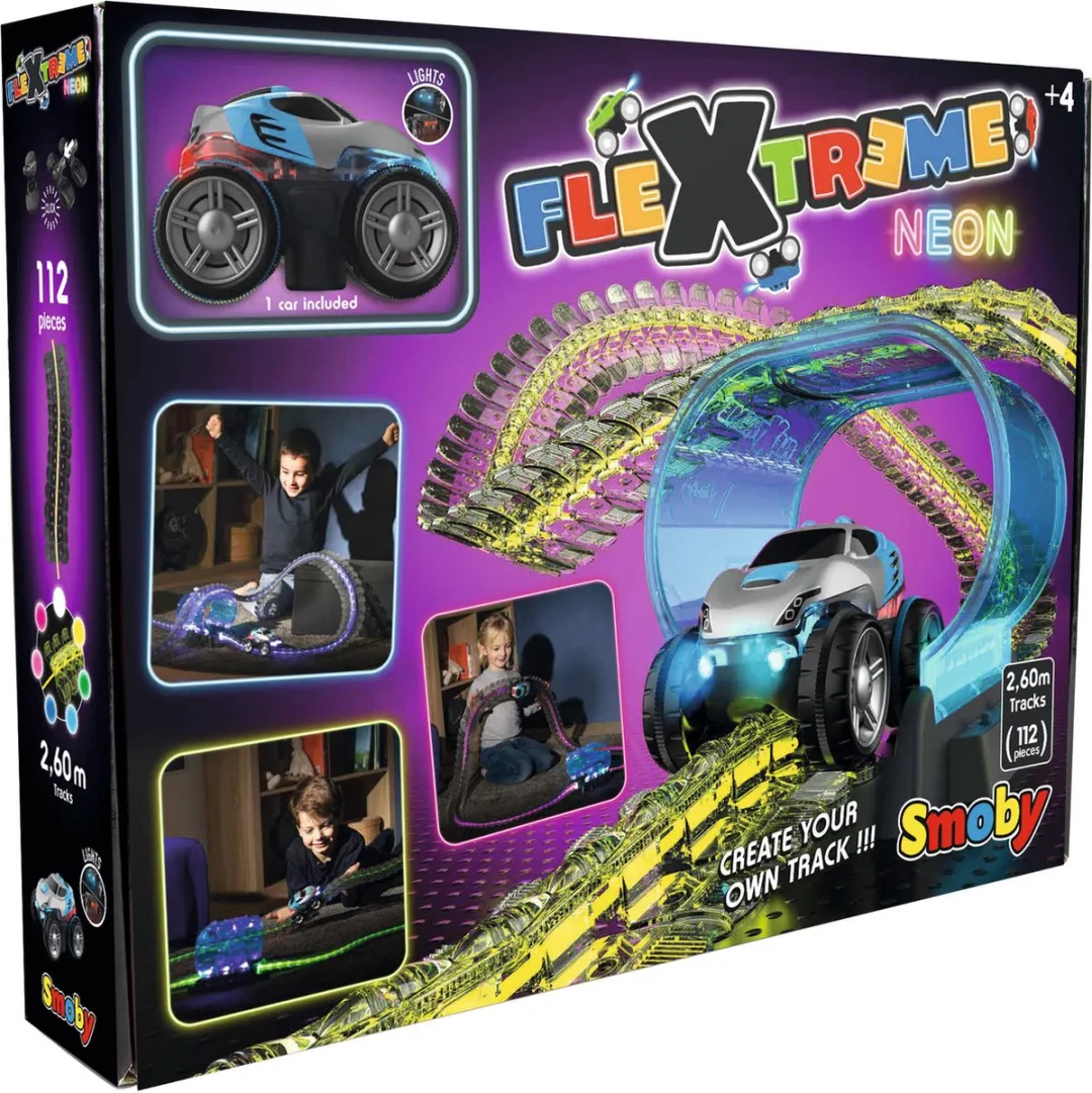 Smoby FleXtreme Racebaan Neon Set 7600180917 - Glow in the Dark