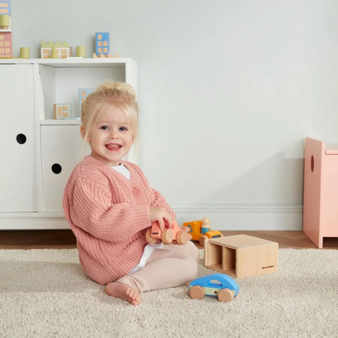 Kids Concept Aiden Speelgoedauto Set 2 Stuks - Houten Garage - afbeelding 6 van 6