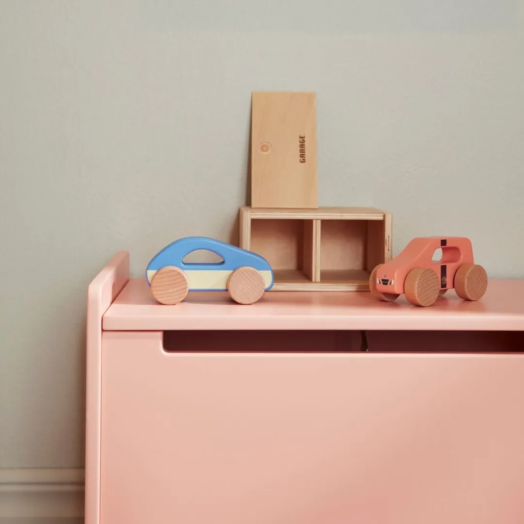 Kids Concept Aiden Speelgoedauto Set 2 Stuks - Houten Garage