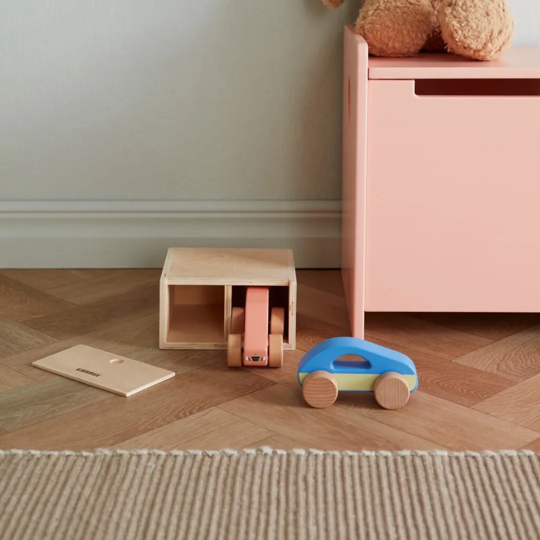 Kids Concept Aiden Speelgoedauto Set 2 Stuks - Houten Garage