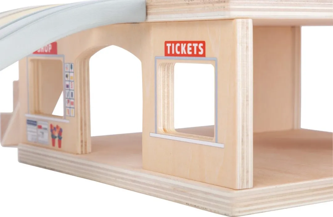 Small Foot Houten Treinstation 31-delig - 18 onderdelen - afbeelding 6 van 6