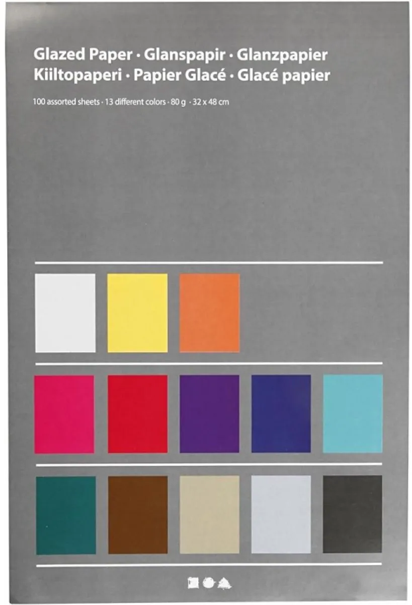 Creativ Company Glanspapier Unikleur 32x48cm 100 Vel - Multicolor