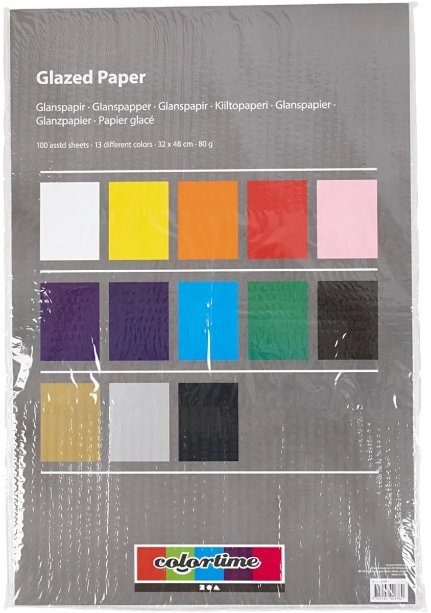 Creativ Company Glanspapier Unikleur 32x48cm 100 Vel - Multicolor