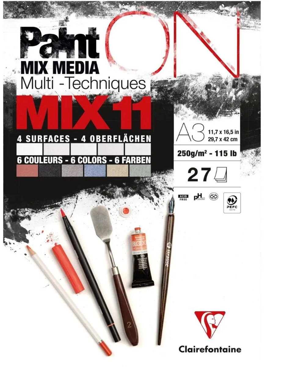 Clairefontaine Paint ON Multi-Techniek Pad A3