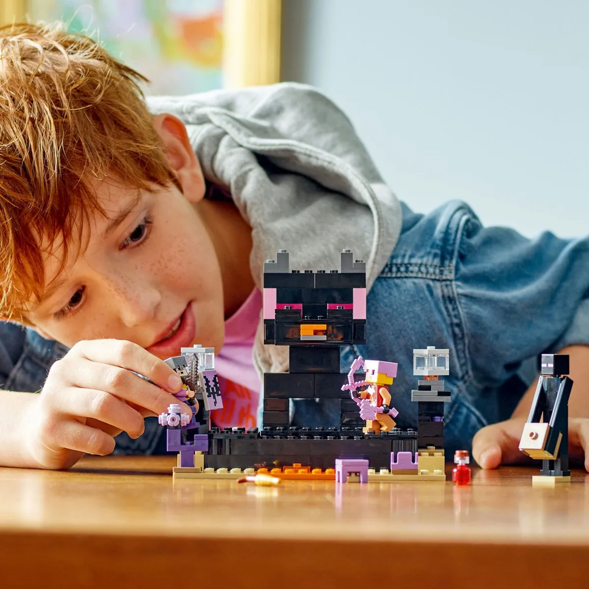 LEGO Minecraft De Eindarena 21242 Constructieset - Meerkleurig
