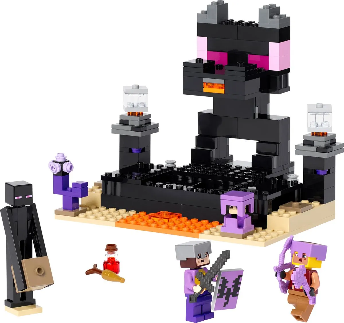 LEGO Minecraft De Eindarena 21242 Constructieset - Meerkleurig - afbeelding 6 van 6