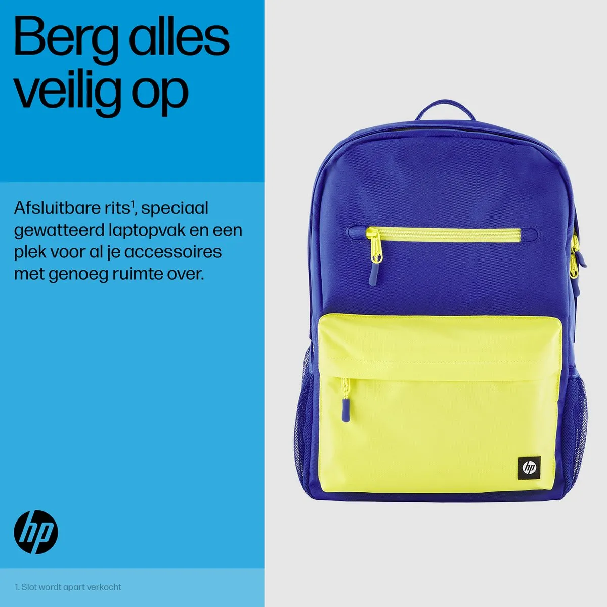 HP Campus Backpack 0197192487624 - 15.6 inch - Blauw