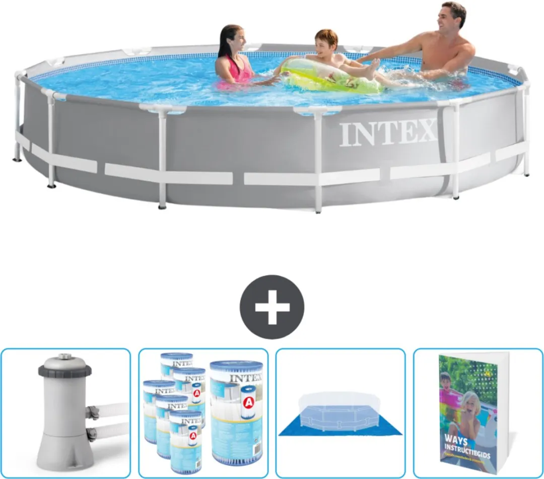 Intex Rond Prism Frame Zwembad 366x76cm