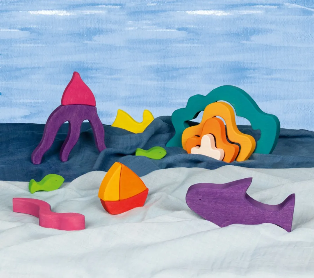 Goki Evolution Bouwblokken Oceaan 31-delig - Multicolor