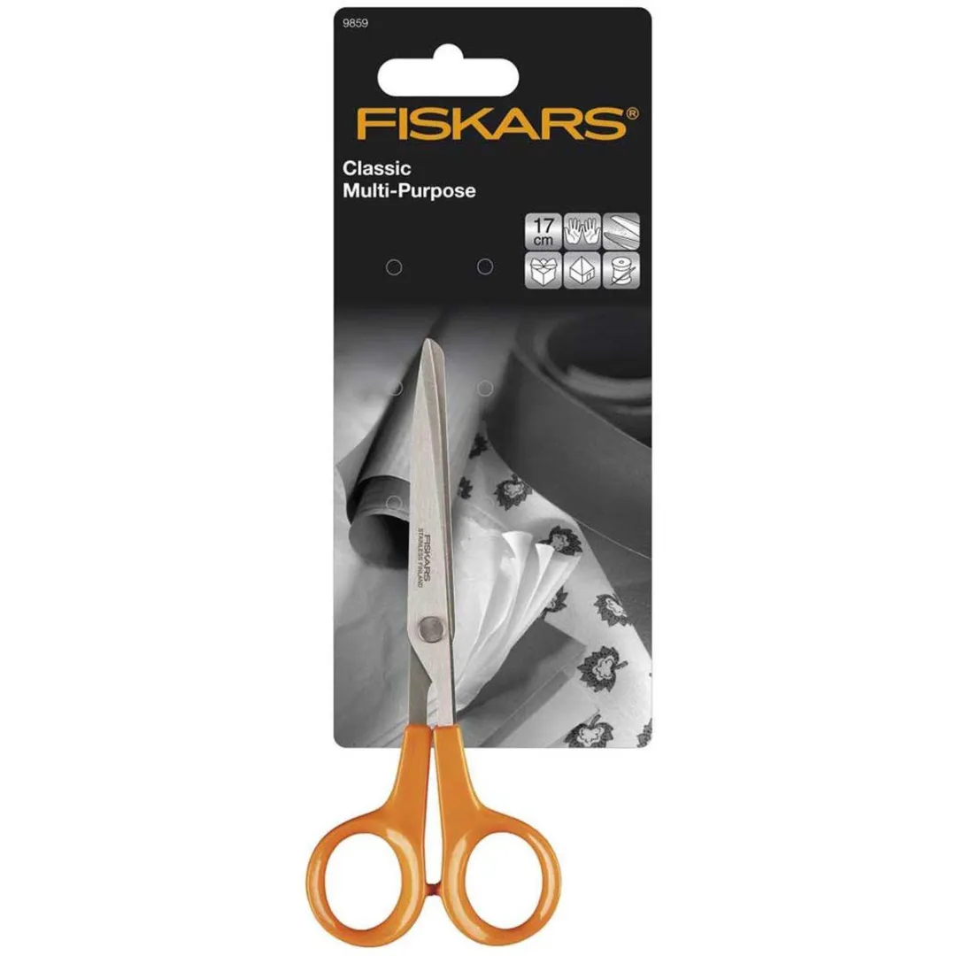 Fiskars Universele Schaar 17cm - Oranje - afbeelding 6 van 6