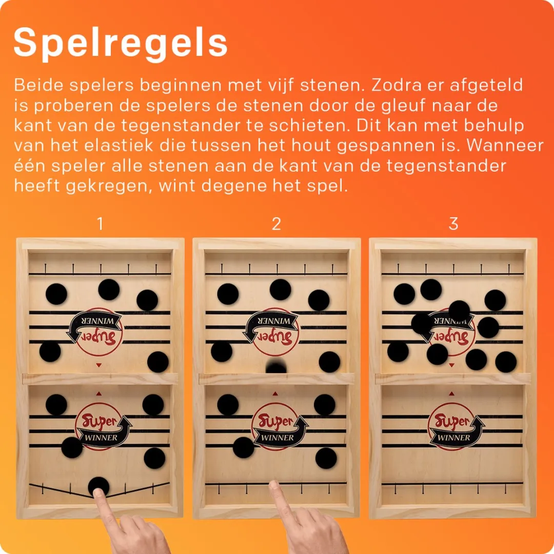Must-Have for Kids Slingpuck XL Tafelhockey - Lichtbruin