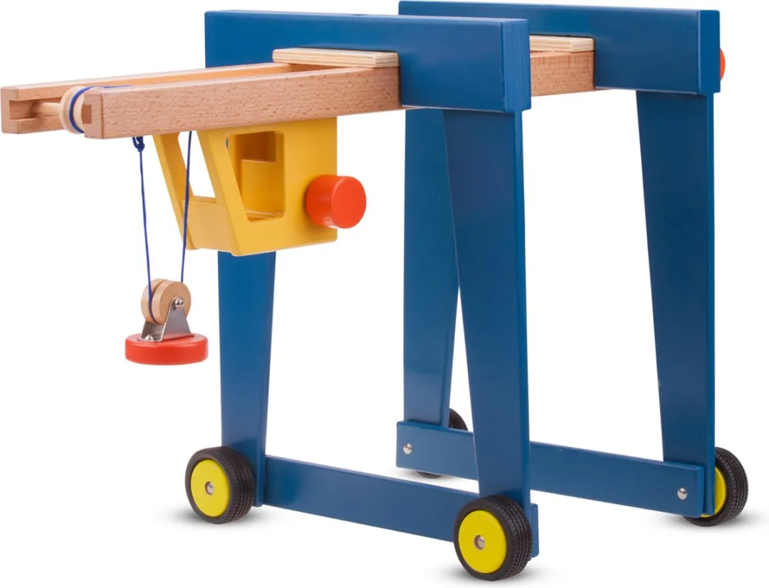 New Classic Toys Houten Containerkraan op Wielen 10930