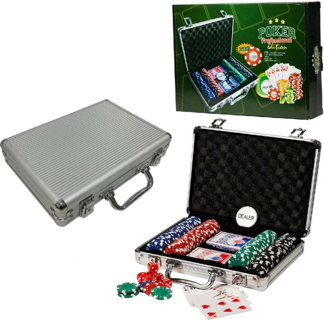 Clown Games Pokerset Aluminium Koffer