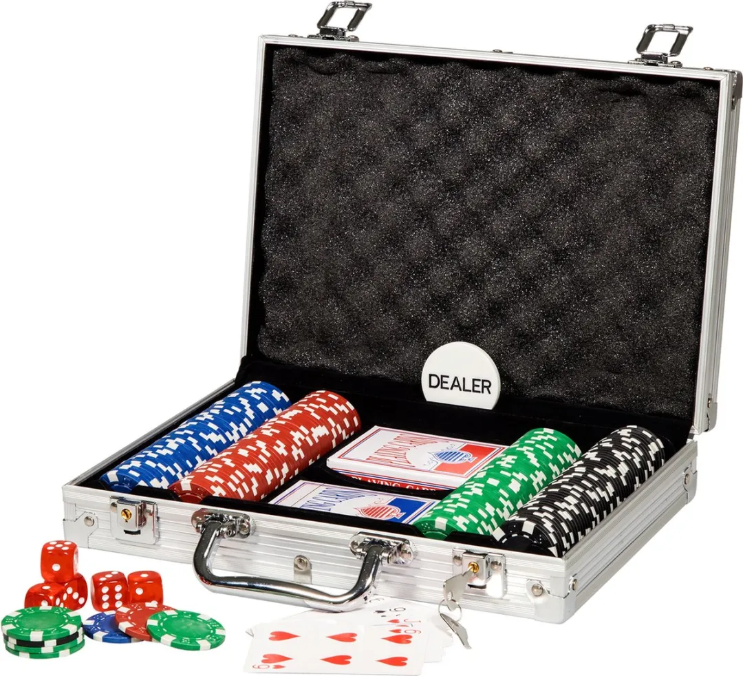 Clown Games Pokerset Aluminium Koffer - 200 Dlg - 2-6 Spelers