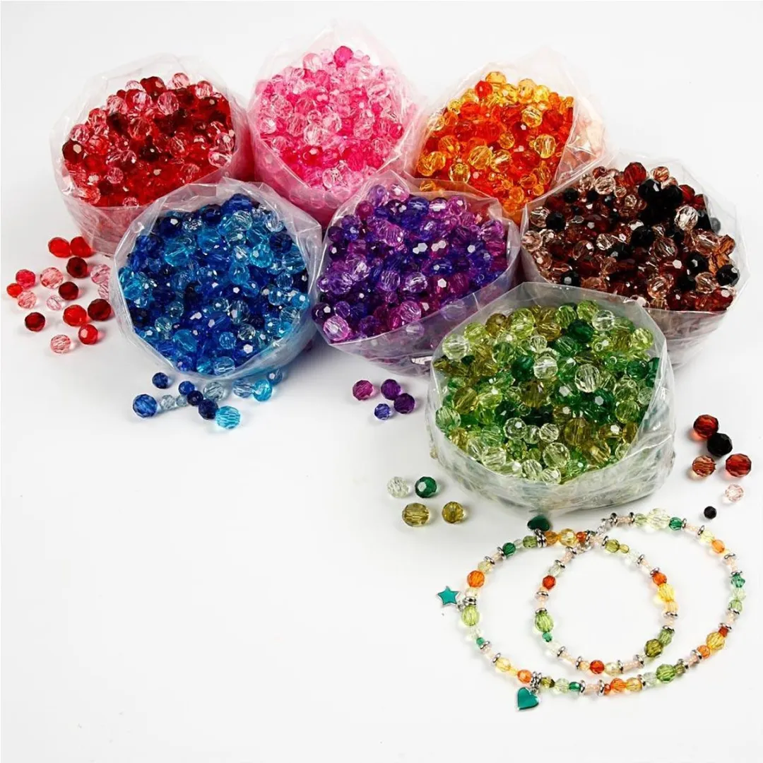 Creativ Company Facetkralen Mix 4-12mm - 7x250g - Assorti