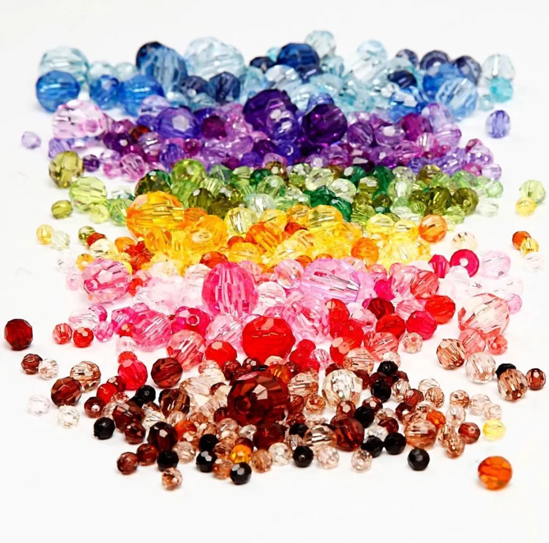 Creativ Company Facetkralen Mix 4-12mm - 7x250g - Assorti