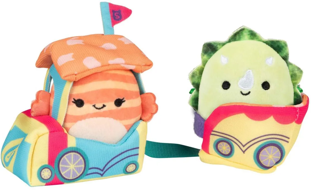 Squishmallows Micromallows Ticket to Ride Pluche - 4-delig 6cm - Multicolor