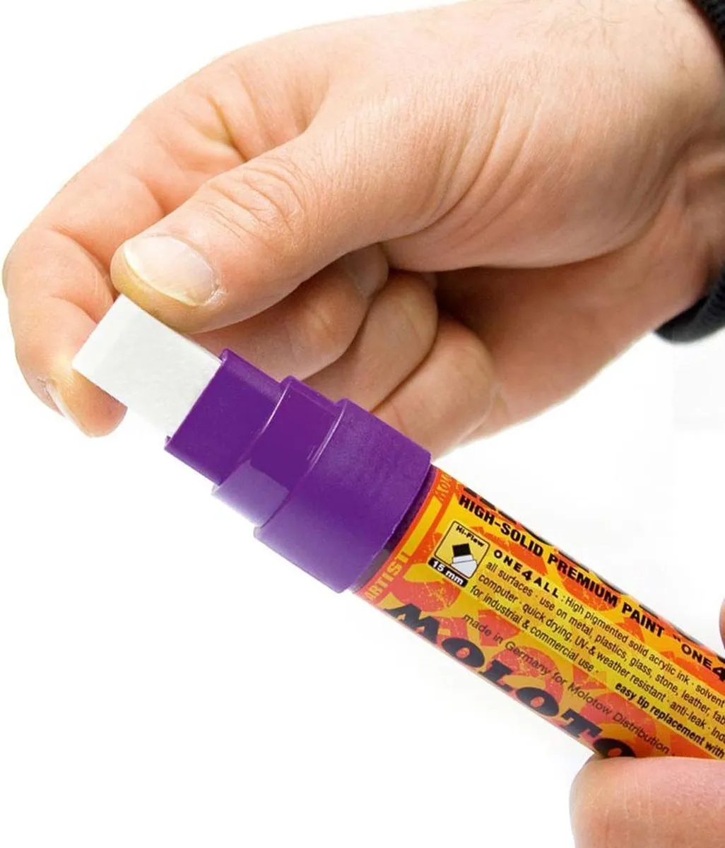 Molotow ONE4ALL 15mm Acryl Marker Zwart