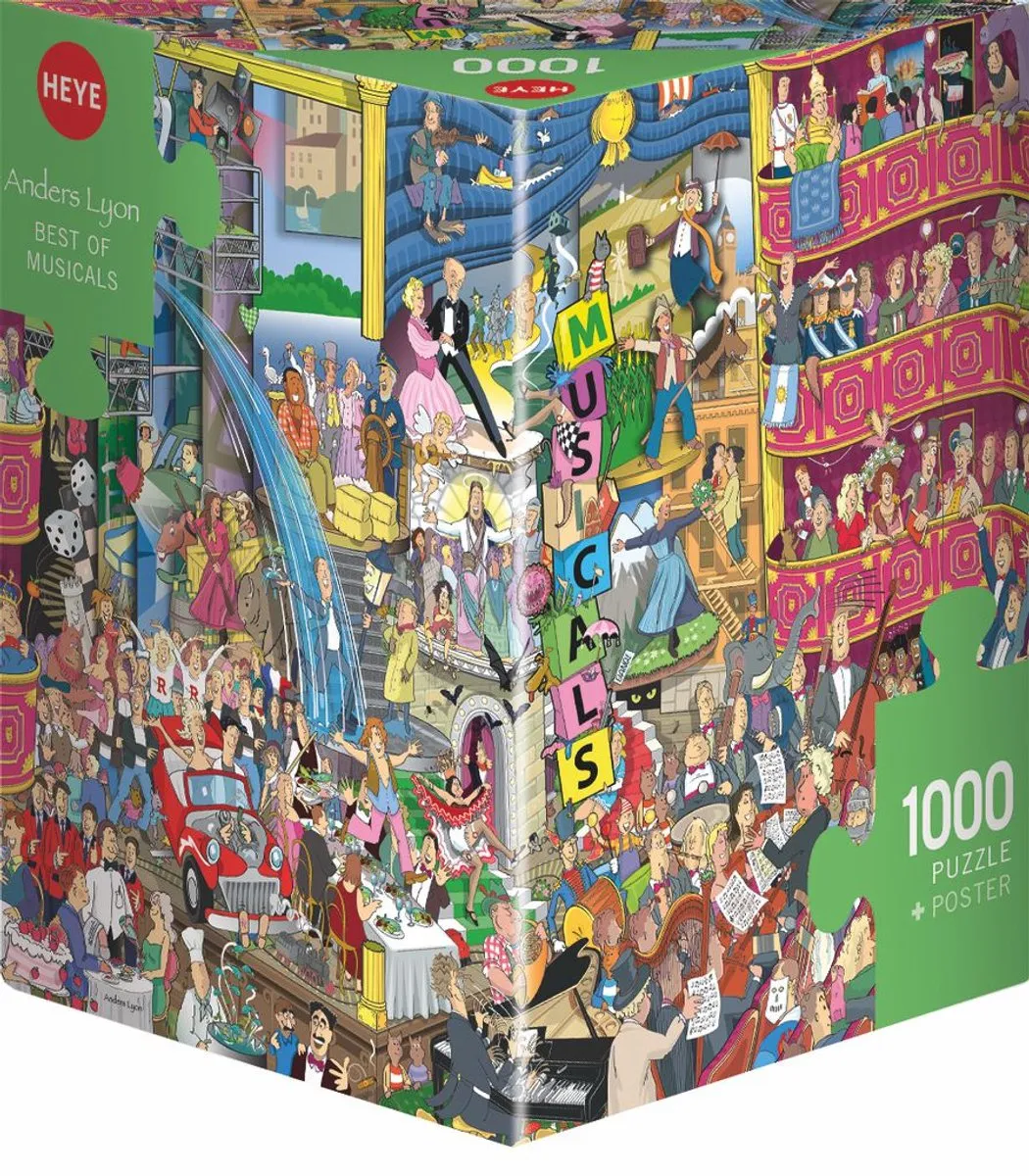 Heye Best of Musicals Puzzel 1000 Stuks - Multicolor