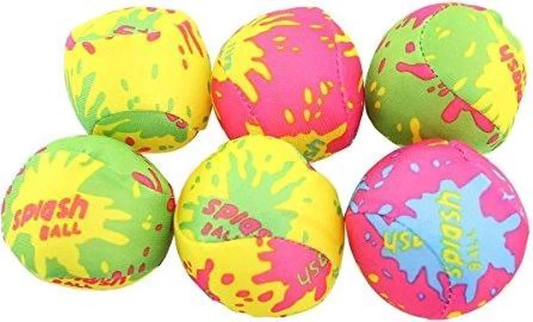 Jonotoys Splashbal Zwembad 5cm - 6 Stuks Multicolor