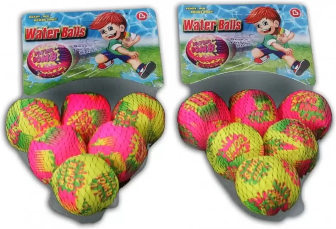 Jonotoys Splashbal Zwembad 5cm - 6 Stuks Multicolor