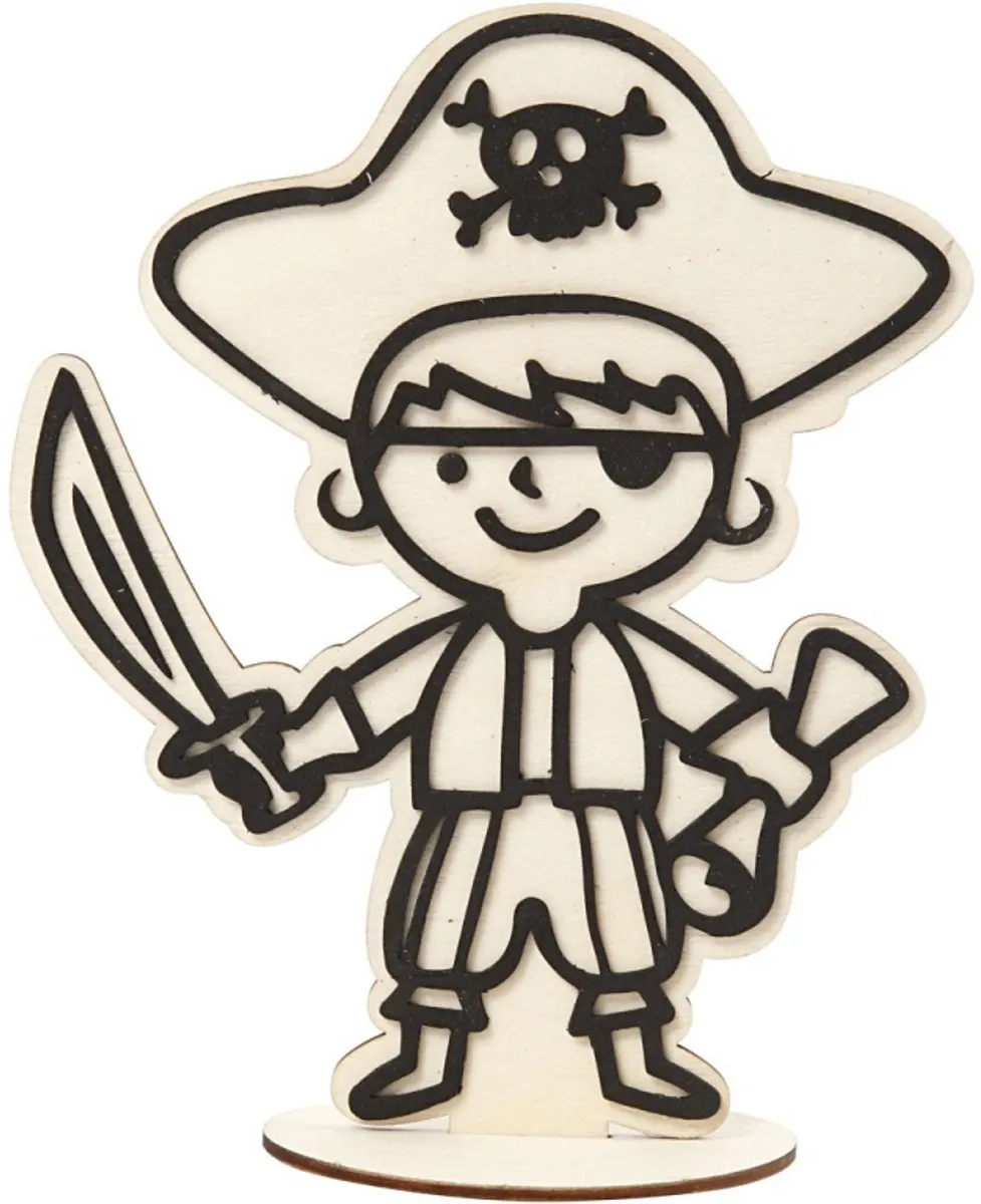 Creativ Company Houten Figuur Piraat
