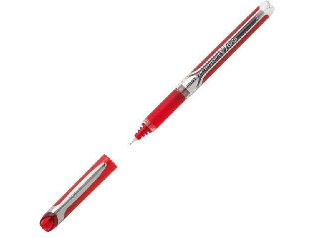 Pilot Hi-Tecpoint Grip V7 Rollerpen - Rood