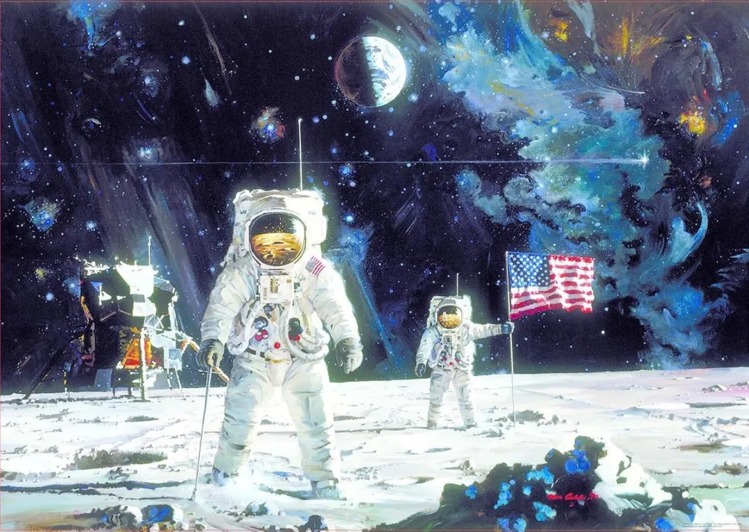 Educa Legpuzzel Eerste Mens op de Maan 1000 Stuks - Robert McCall