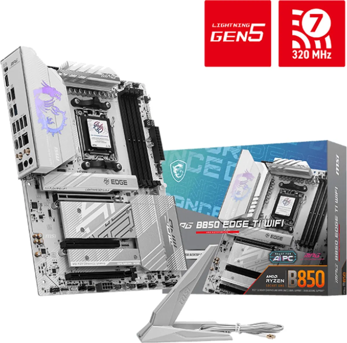 MSI MPG B850 EDGE TI WIFI AM5 Moederbord - afbeelding 6 van 6