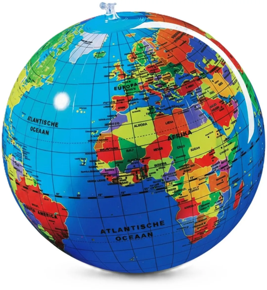 Caly Toys Globe - Opblaasbare Wereldbol - 30 cm - Nederlands