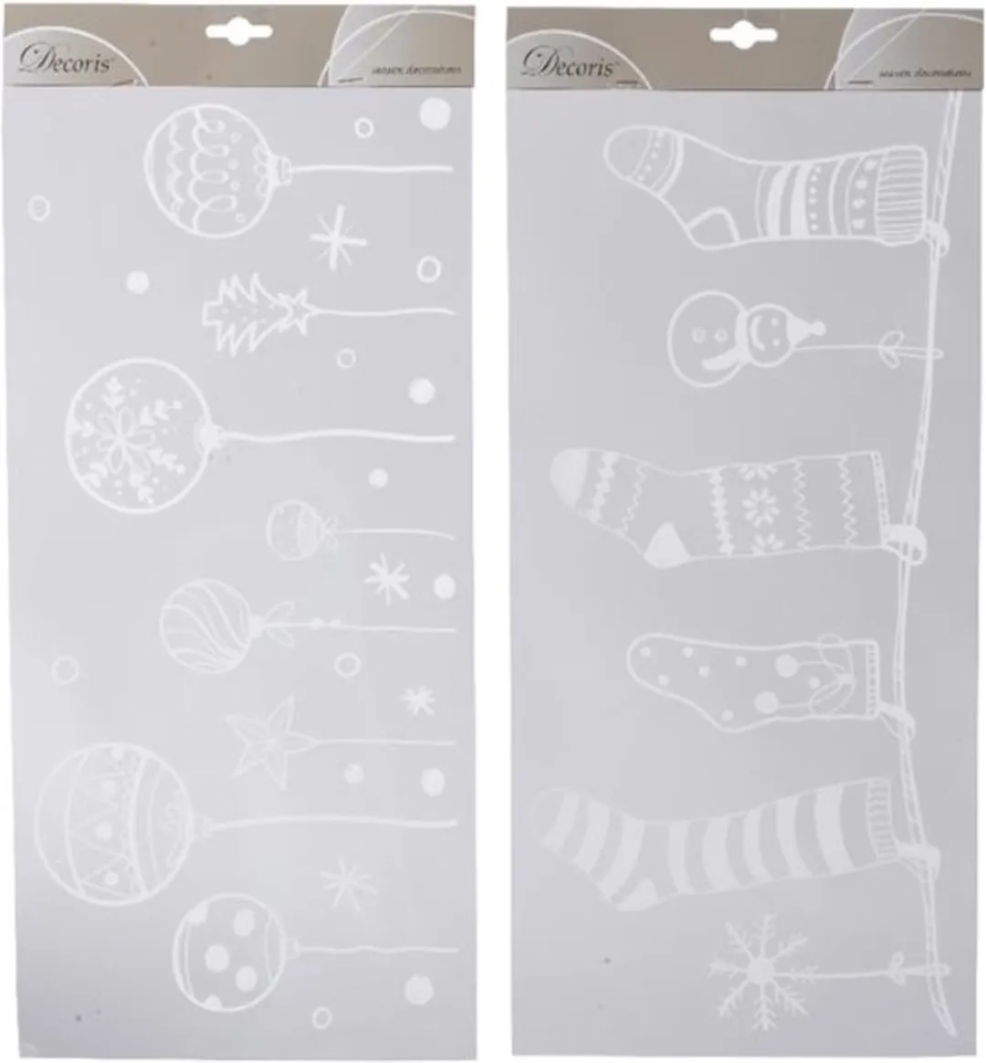 Decoris Raamdecoratie Sticker Kerstsfeer